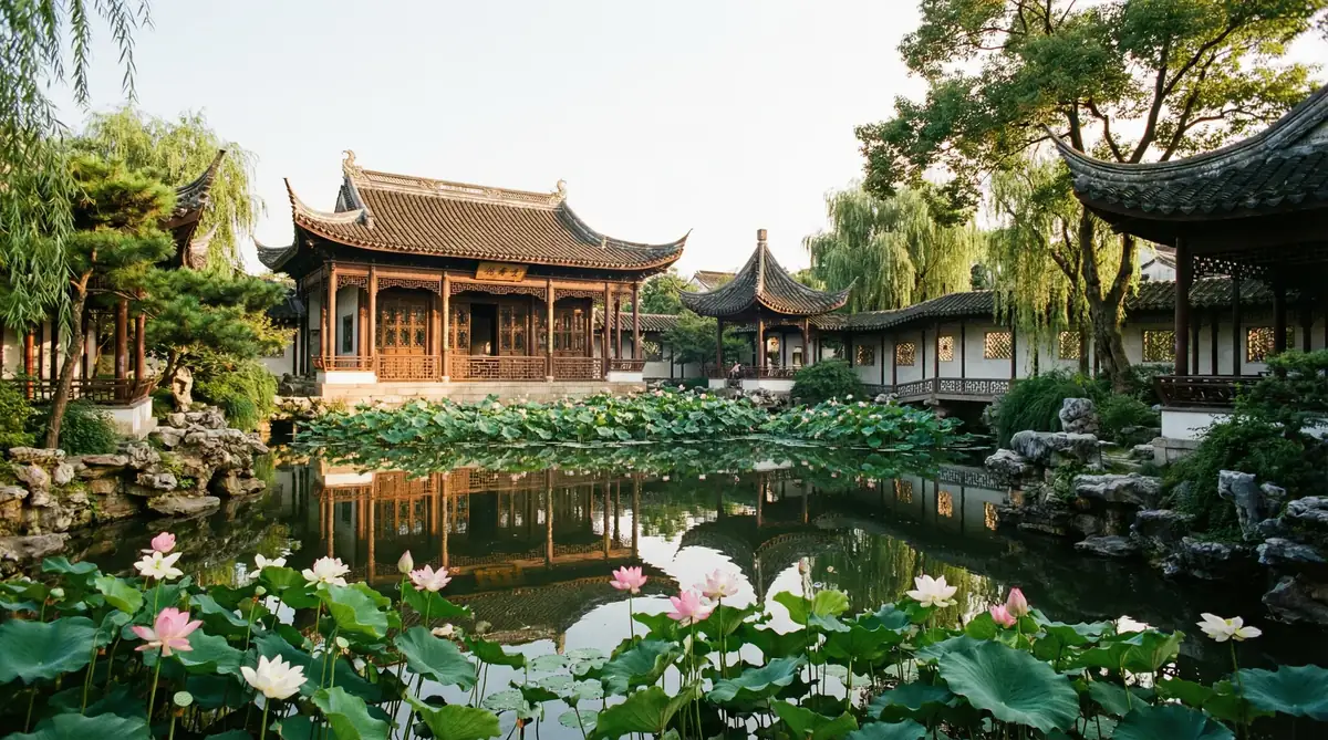 拙政园远香堂 - 集芳阁 | 苏州古典园林代表